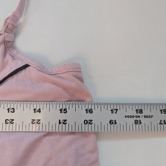 A Pea In The Pod Maternity Nursing 3 Piece Pajama Set Size Small Pink Sleepwear - Picture 9 of 15